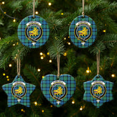 Campbell Ancient 01 Tartan Crest Christmas Ceramic Ornament